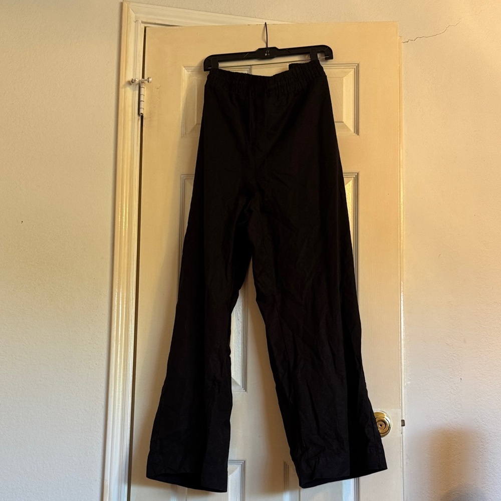 NWT Lane Bryant Women’s Linen blend Black Pants